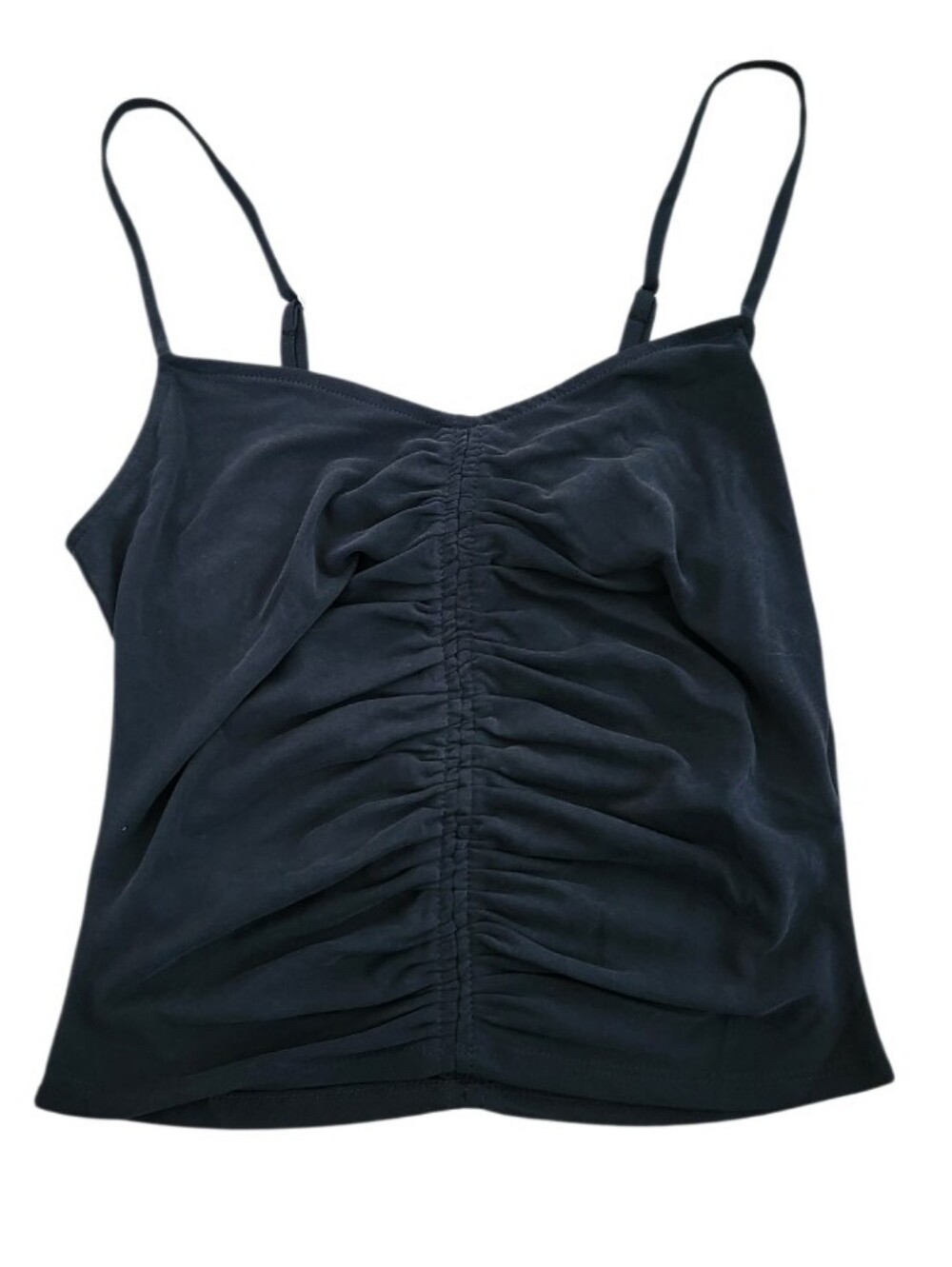Black Onyx Ruched Cami Top - Sz Small Nwt